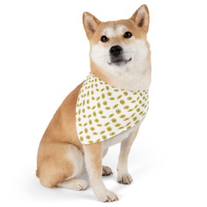 Avocado Pattern Stylish Pet Bandana Collar for Dogs - Fashionable and Comfortable