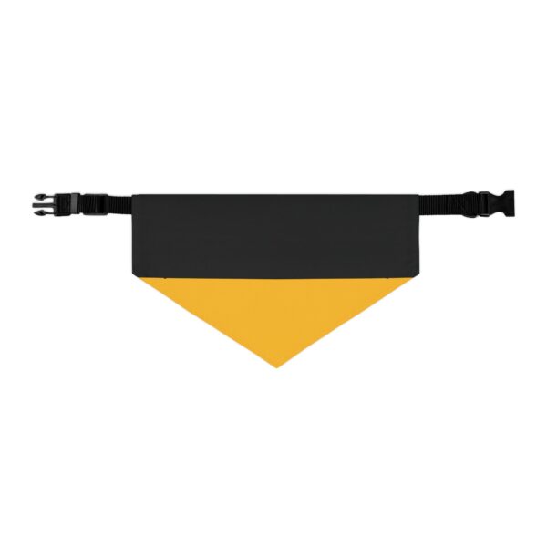 Black and Gold Stylish Dog Bandana Collar - Fashionable and Comfortable - Image 2