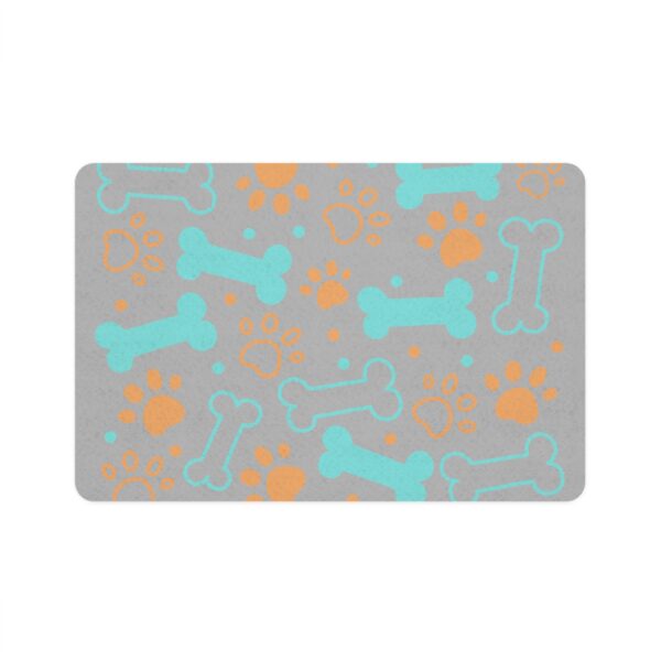 Bone & Paw Print Design (12x18) - Light Grey - Image 2