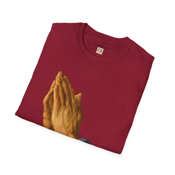 Inspirational Prayer Hands T-Shirt - Unisex Softstyle Tee - Image 64