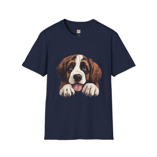 Saint Bernard Dog T-Shirt - Unisex Softstyle Tee - Image 51