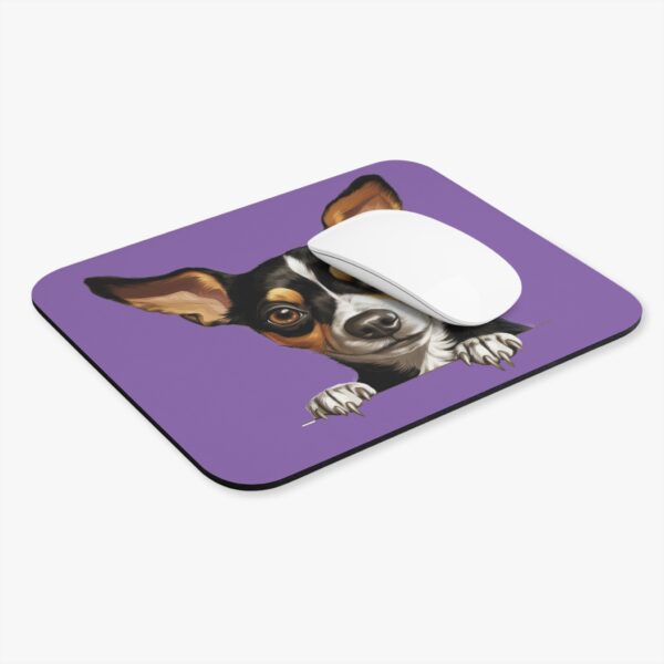 Rat Terrier Mouse Pad -Light Purple Pet Design for Dog Lovers - Image 4