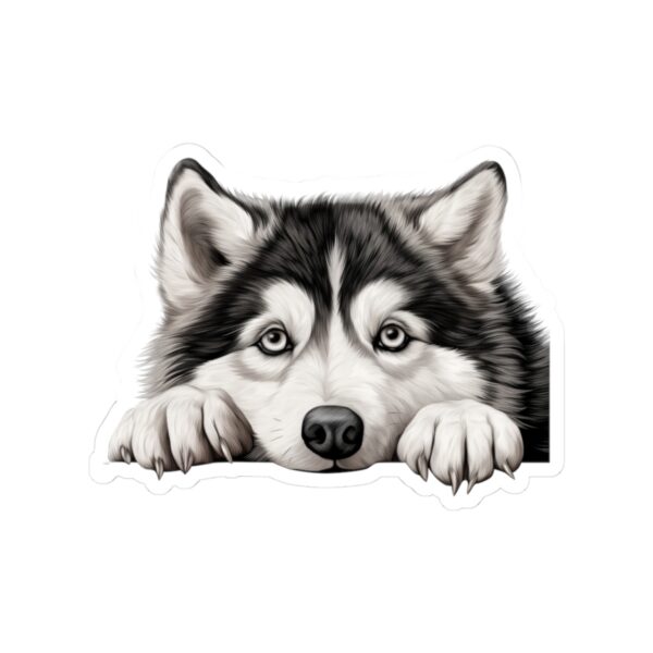Alaskan Malamute Dog Kiss-Cut Sticker - Perfect for Pet Lovers & Laptop Decor - Image 2