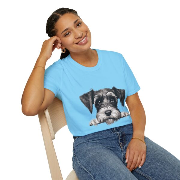 Standard Schnauzer Dog T-Shirt - Unisex Softstyle Tee - Image 46