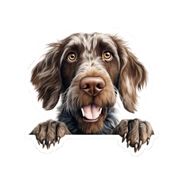 German Wirehaired Pointer Dog Kiss-Cut Sticker - Perfect for Pet Lovers & Laptop Decor - Image 2