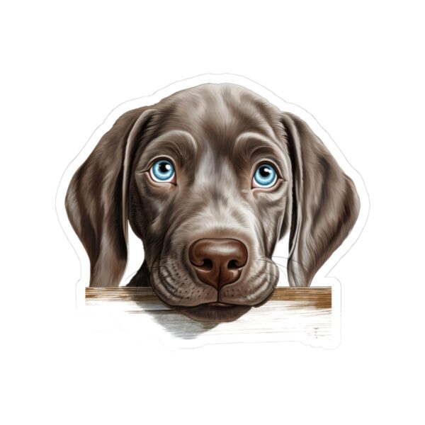 Weimaraner Dog Kiss-Cut Sticker - Perfect for Pet Lovers & Laptop Decor - Image 2