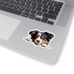 Miniature American Dog Kiss-Cut Sticker - Perfect for Pet Lovers & Laptop Decor