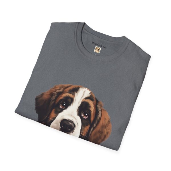 Saint Bernard Dog T-Shirt - Unisex Softstyle Tee - Image 39