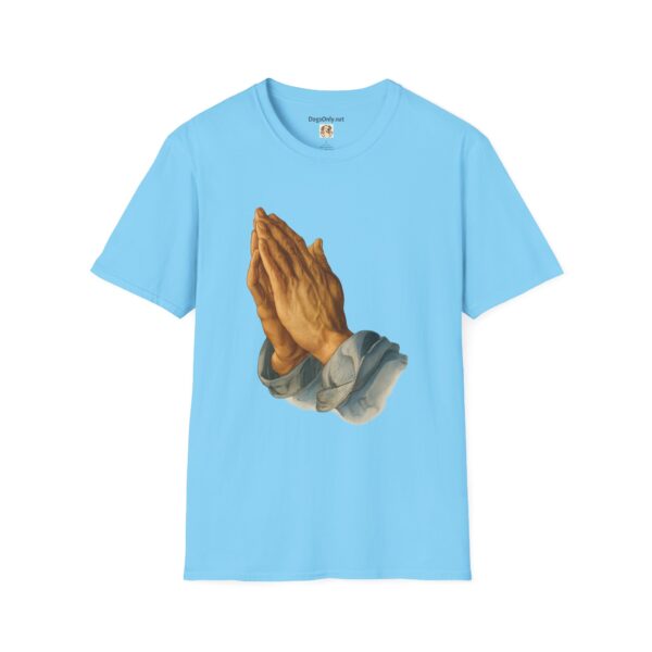 Inspirational Prayer Hands T-Shirt - Unisex Softstyle Tee - Image 36