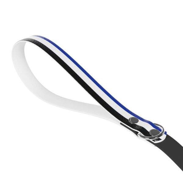 Blue-White-Black Stylish Dual-Color Dog Leash - Durable & Comfortable - Image 3