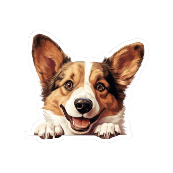 Cardigan Welsh Corgi Dog Kiss-Cut Sticker - Perfect for Pet Lovers & Laptop Decor - Image 2