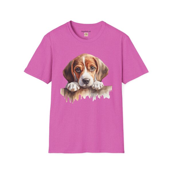 Beagle Puppy Dog T-Shirt - Unisex Softstyle Tee - Image 56