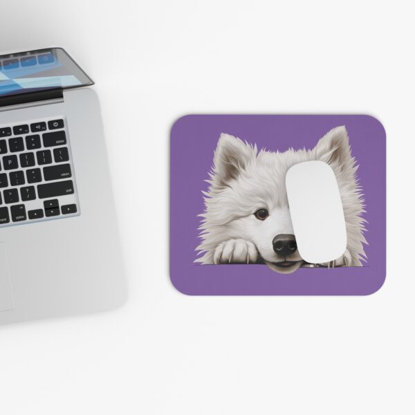 Samoyed Mouse Pad -Light Purple Pet Design for Dog Lovers