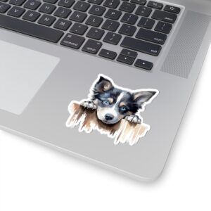 Husky Dog Kiss-Cut Sticker - Perfect for Pet Lovers & Laptop Decor