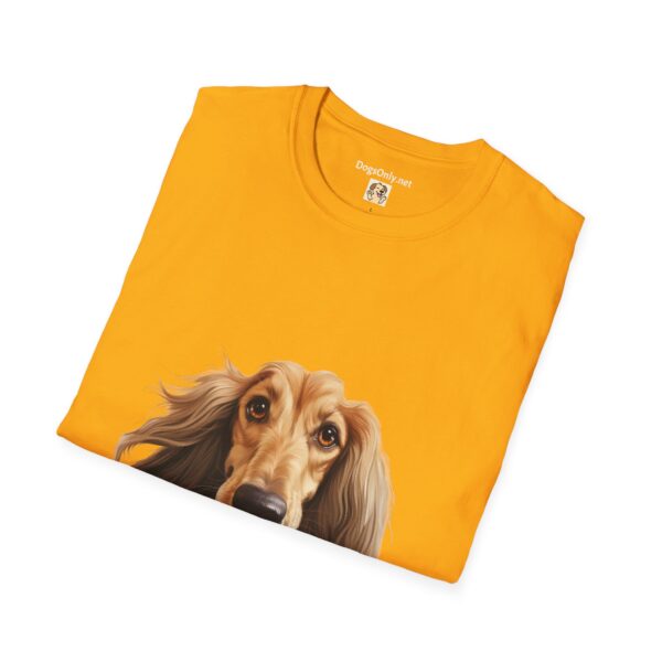 Afghan Hound Dog Hands T-Shirt - Unisex Softstyle Tee - Image 24