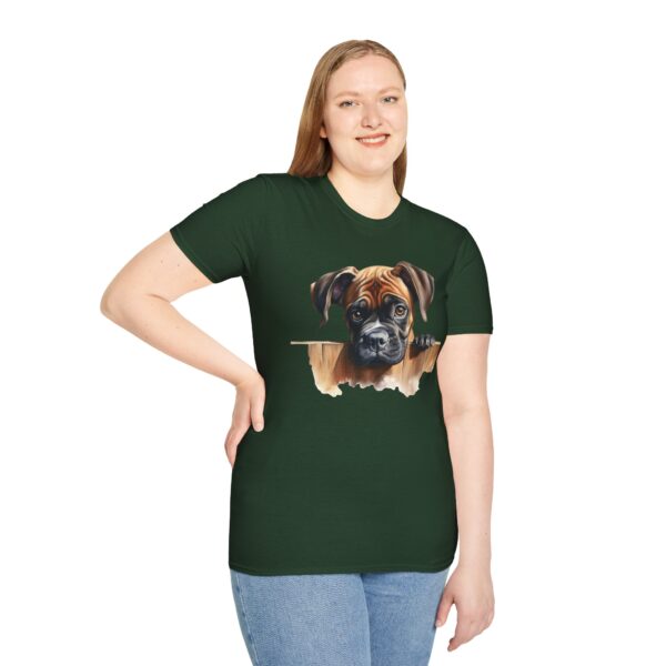 Boxer Dog T-Shirt - Unisex Softstyle Tee - Image 40