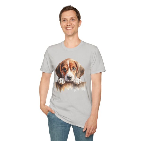 Beagle Puppy Dog T-Shirt - Unisex Softstyle Tee - Image 20