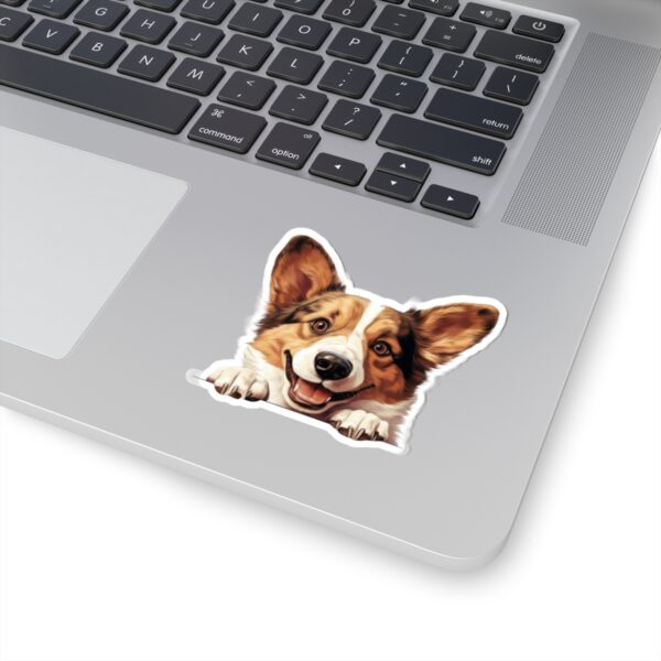 Cardigan Welsh Corgi Dog Kiss-Cut Sticker - Perfect for Pet Lovers & Laptop Decor
