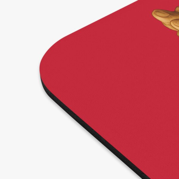 Praying Hands Red/Navy Blue Mouse Pad - Cute Pet Design for Dog Lovers - Image 3