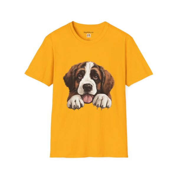 Saint Bernard Dog T-Shirt - Unisex Softstyle Tee - Image 21