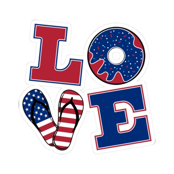 LOVE Kiss-Cut Sticker - Perfect for Pet Lovers & Laptop Decor - Image 2