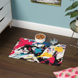 Abstract Design 8 Dog Feeding Mat (12x18)