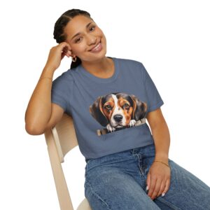 Beagle-2 Dog T-Shirt - Unisex Softstyle Tee