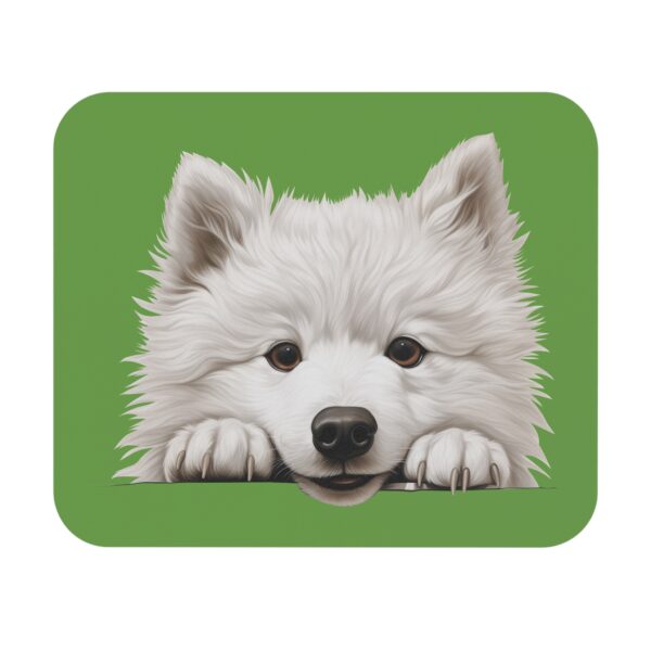 Samoyed Mouse Pad -Green Pet Design for Dog Lovers - Image 2