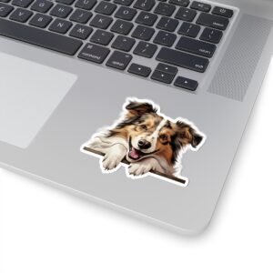Shetland Sheepdog Dog Kiss-Cut Sticker - Perfect for Pet Lovers & Laptop Decor