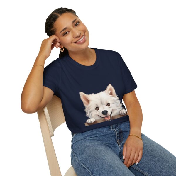 American Eskimo Dog T-Shirt - Unisex Softstyle Tee - Image 55