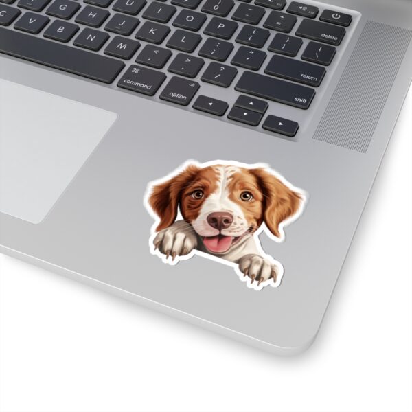 Brittany Dog Kiss-Cut Sticker - Perfect for Pet Lovers & Laptop Decor