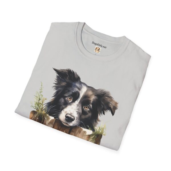Border Collie Dog T-Shirt - Unisex Softstyle Tee - Image 25