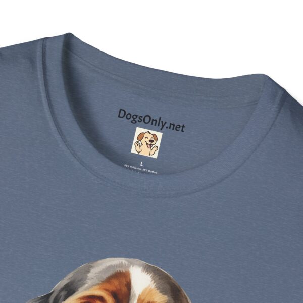 Bassett Hound Dog T-Shirt - Unisex Softstyle Tee - Image 4