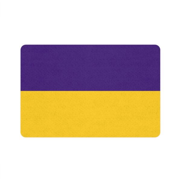 Pet Food Mat (12x18) - Purple/Gold - Image 2