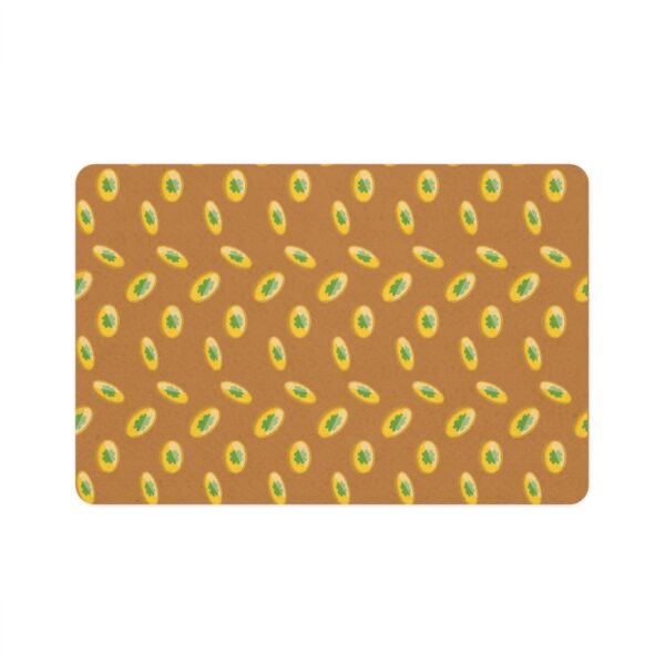 Vibrant Dog Feeding Mat - 12x18 Non-Slip Design for Cats and Dogs-Light Brown - Image 2