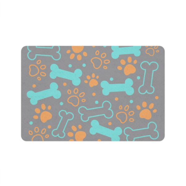 Bone & Paw Print Design (12x18) - Grey - Image 2