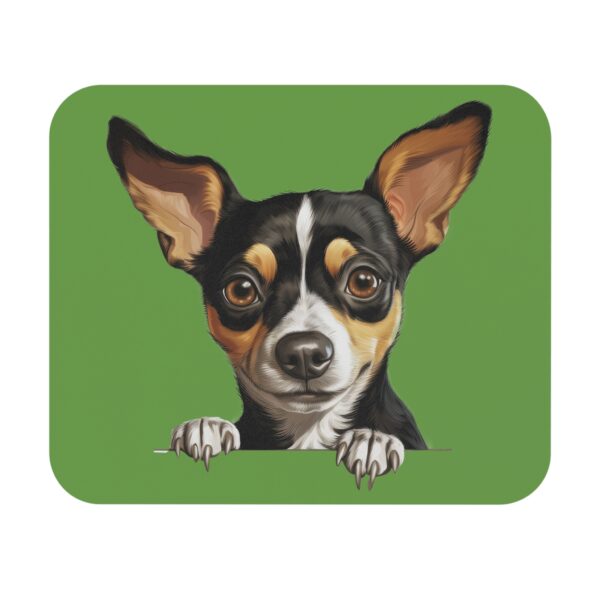 Rat Terrier Mouse Pad -Green Pet Design for Dog Lovers - Image 2