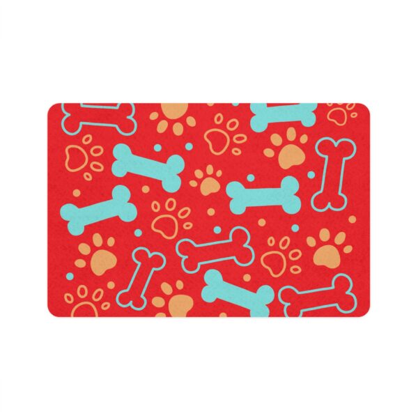 Bone & Paw Print Design (12x18) - Red - Image 2