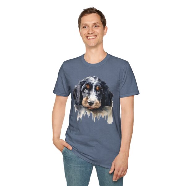 Bernedoodle Dog T-Shirt - Unisex Softstyle Tee - Image 5
