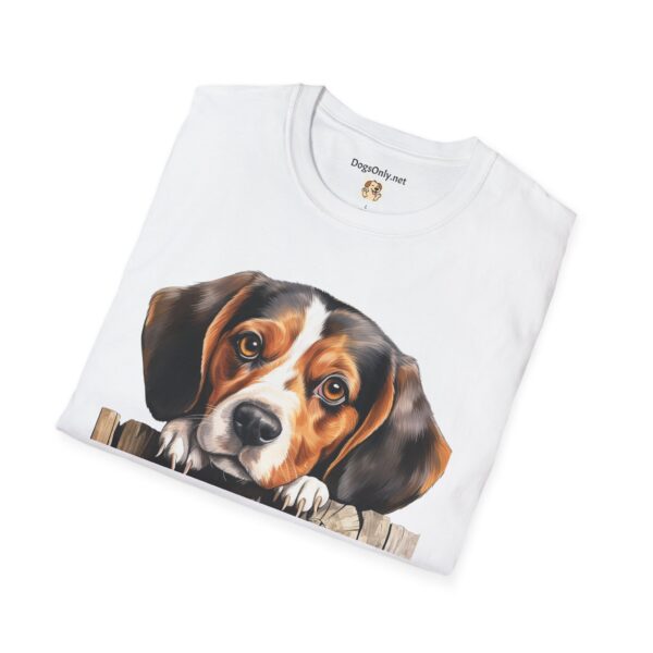 Beagle-2 Dog T-Shirt - Unisex Softstyle Tee - Image 14