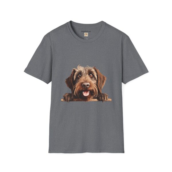 Wirehaired Pointing Griffon Pointer Dog T-Shirt - Unisex Softstyle Tee - Image 36