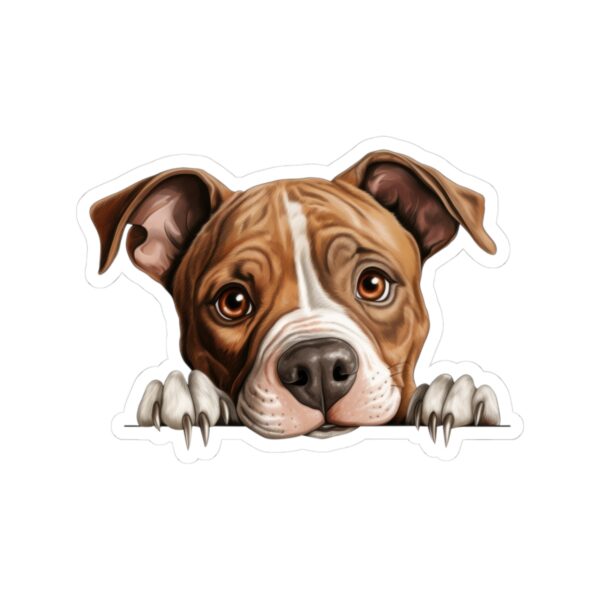 American Staffordshire Dog Kiss-Cut Sticker - Perfect for Pet Lovers & Laptop Decor - Image 2