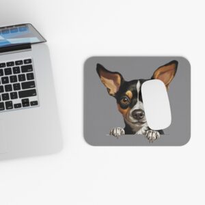 Rat Terrier Mouse Pad -Grey Pet Design for Dog Lovers