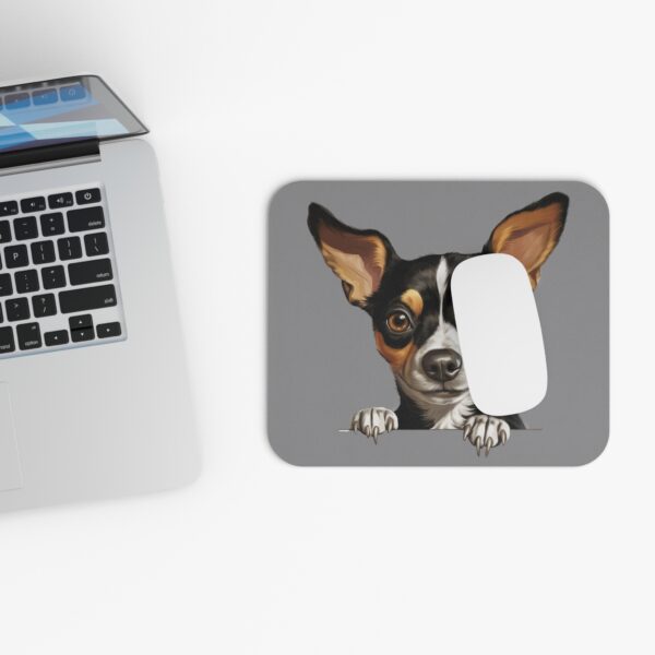 Rat Terrier Mouse Pad -Grey Pet Design for Dog Lovers