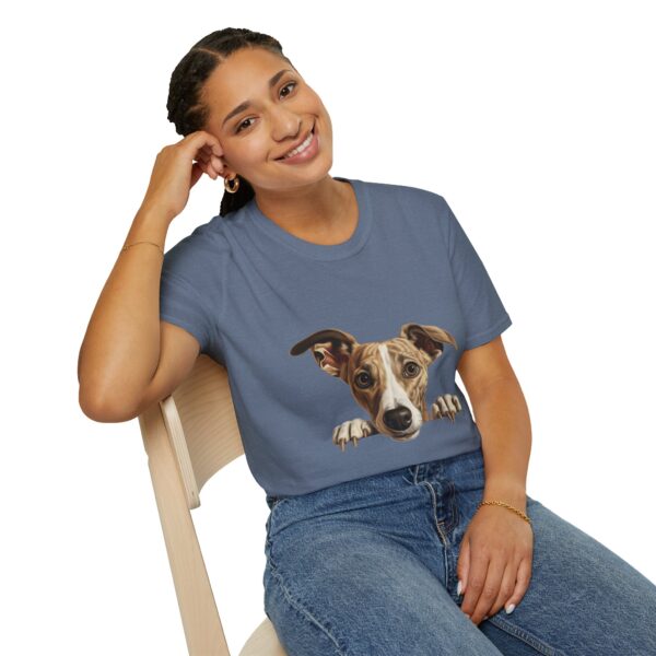 Whippet Dog T-Shirt - Unisex Softstyle Tee - Image 45
