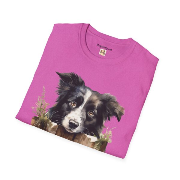Border Collie Dog T-Shirt - Unisex Softstyle Tee - Image 5