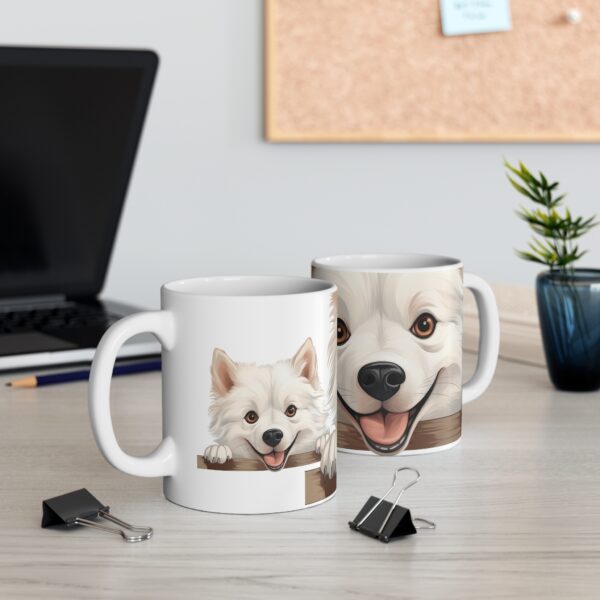 American Eskimo Mug 11oz exudes a cozy and warm vibe