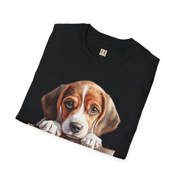 Beagle Puppy Dog T-Shirt - Unisex Softstyle Tee - Image 10