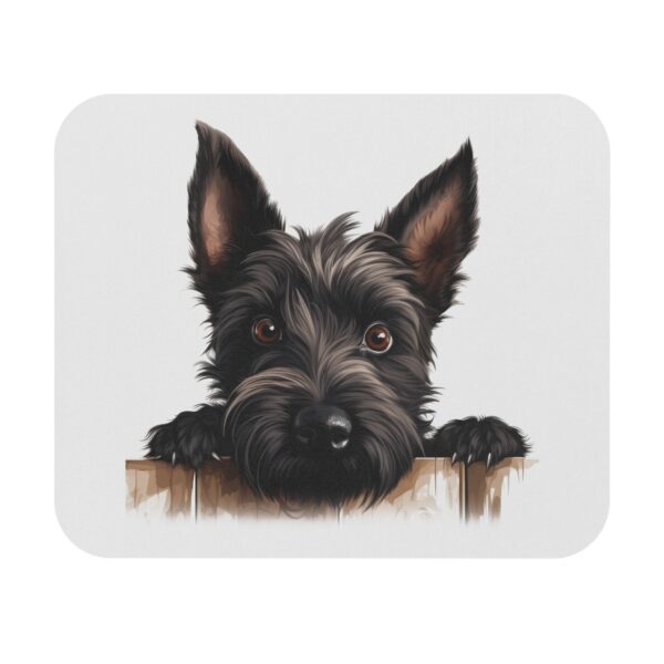 Scottish Terrier Mouse Pad -White Pet Design for Dog Lovers - Image 2