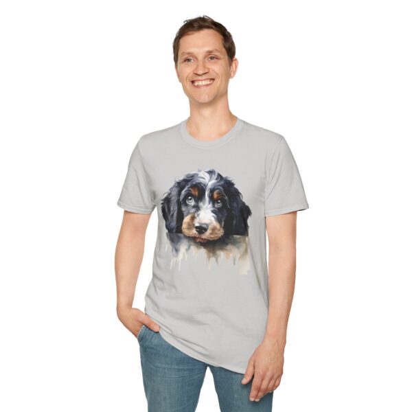 Bernedoodle Dog T-Shirt - Unisex Softstyle Tee - Image 20